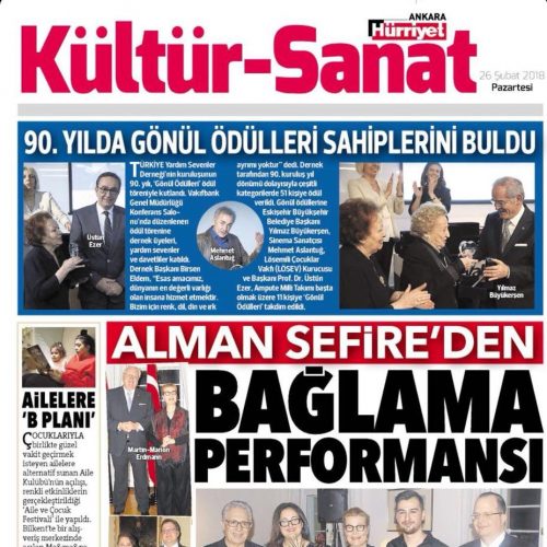 90. Yıl Gönül Ödüllerimiz Basında