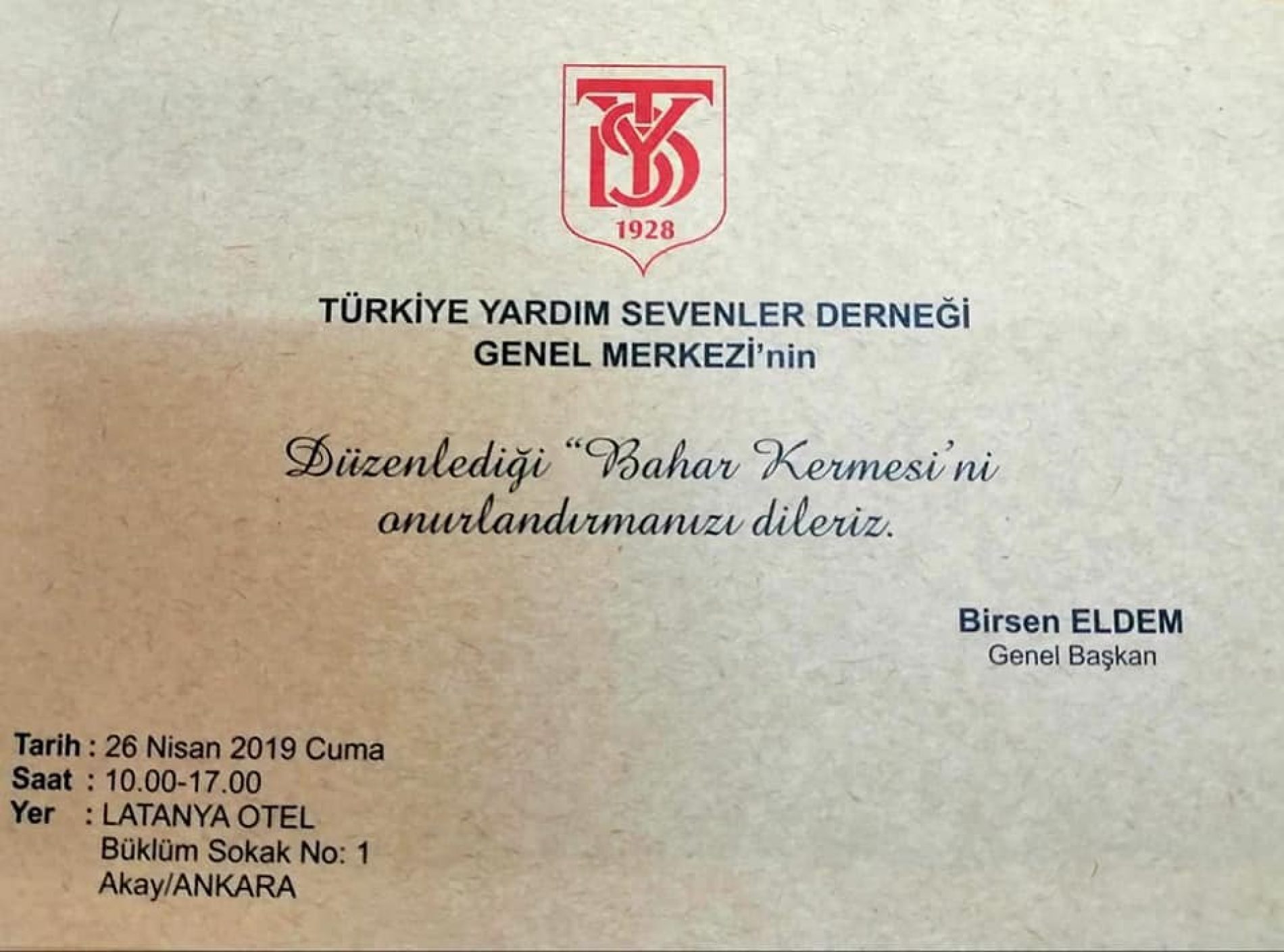 TYSD Geleneksel Bahar Kermesi