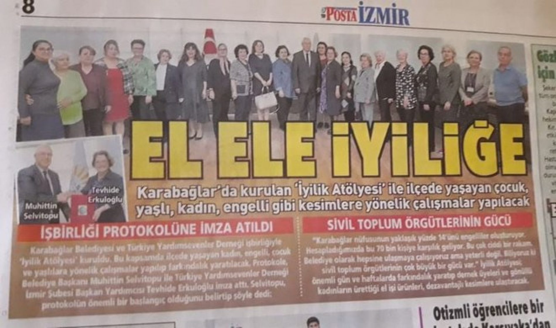 TYSD İzmir Şubemizin “İyilik Atölyeleri” Projesi