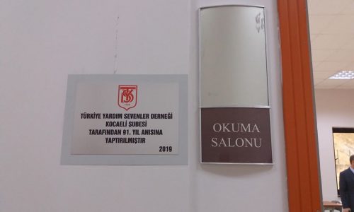 TYSD Kocaeli Şubemizden Okuma Ve Sınav Salonu Açılışı