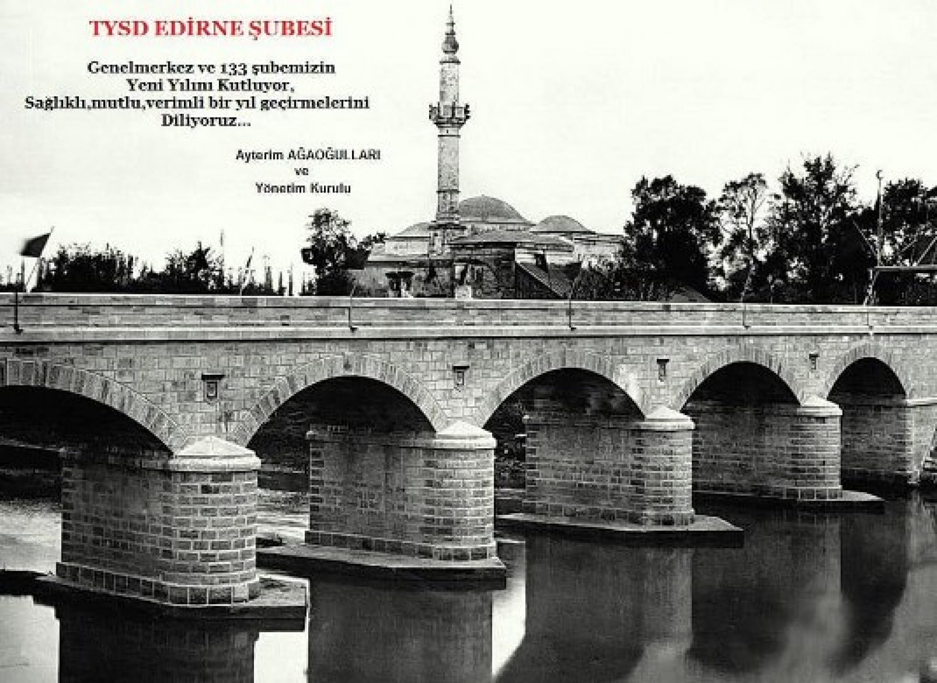 TYSD Edirne Şubemizden Yeni Yıl Mesajı