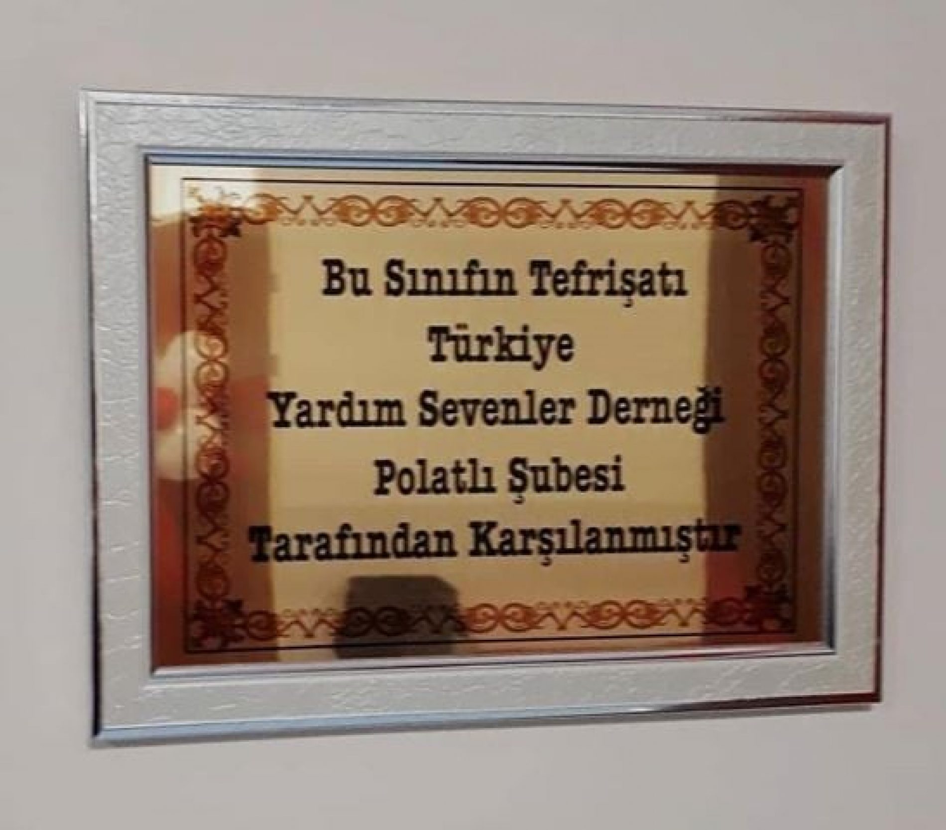 TYSD Polatlı Şubemizden Anasınıfı Donanımı