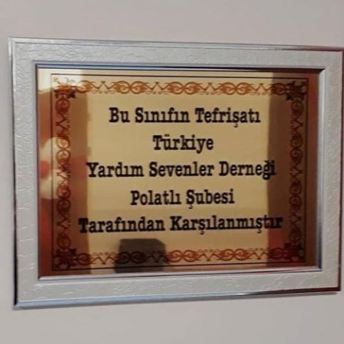 TYSD Polatlı Şubemizden Anasınıfı Donanımı