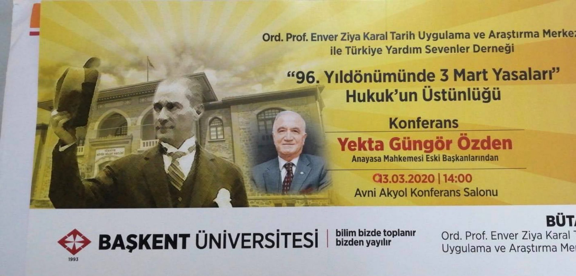 “96. Yıldönümünde 3 Mart Yasaları” Hukuk’un Üstünlüğü Konferansı