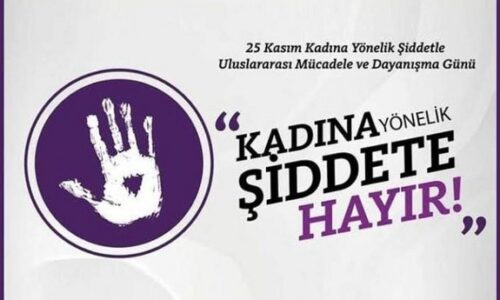 TYSD Genel Merkezi ve 132 Şubemizin Kadına Şiddetle Mücadele Günü Mesajı