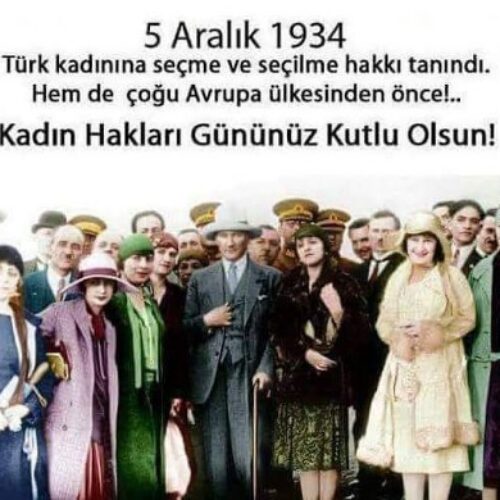 TYSD Genel Merkez ve 132 Şubemizin 5 Aralık Kadın Hakları Günü Mesajı