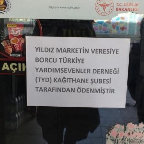 TYSD Kağıthane Şubemiz 4 Bakkalın Veresiye Defterini Ödedi