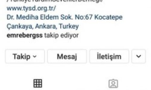 TYSD Genel Merkezimiz Instagram Sosyal Medya Hesabında