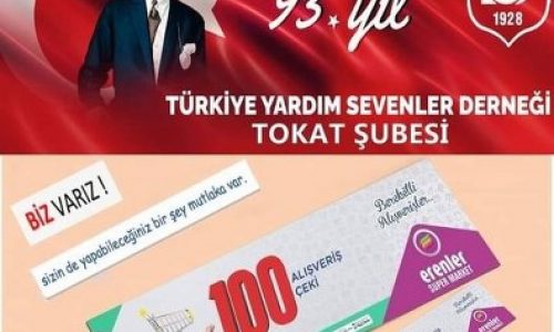 TYSD Tokat Şubemizin Ramazan Ayı Yardımları