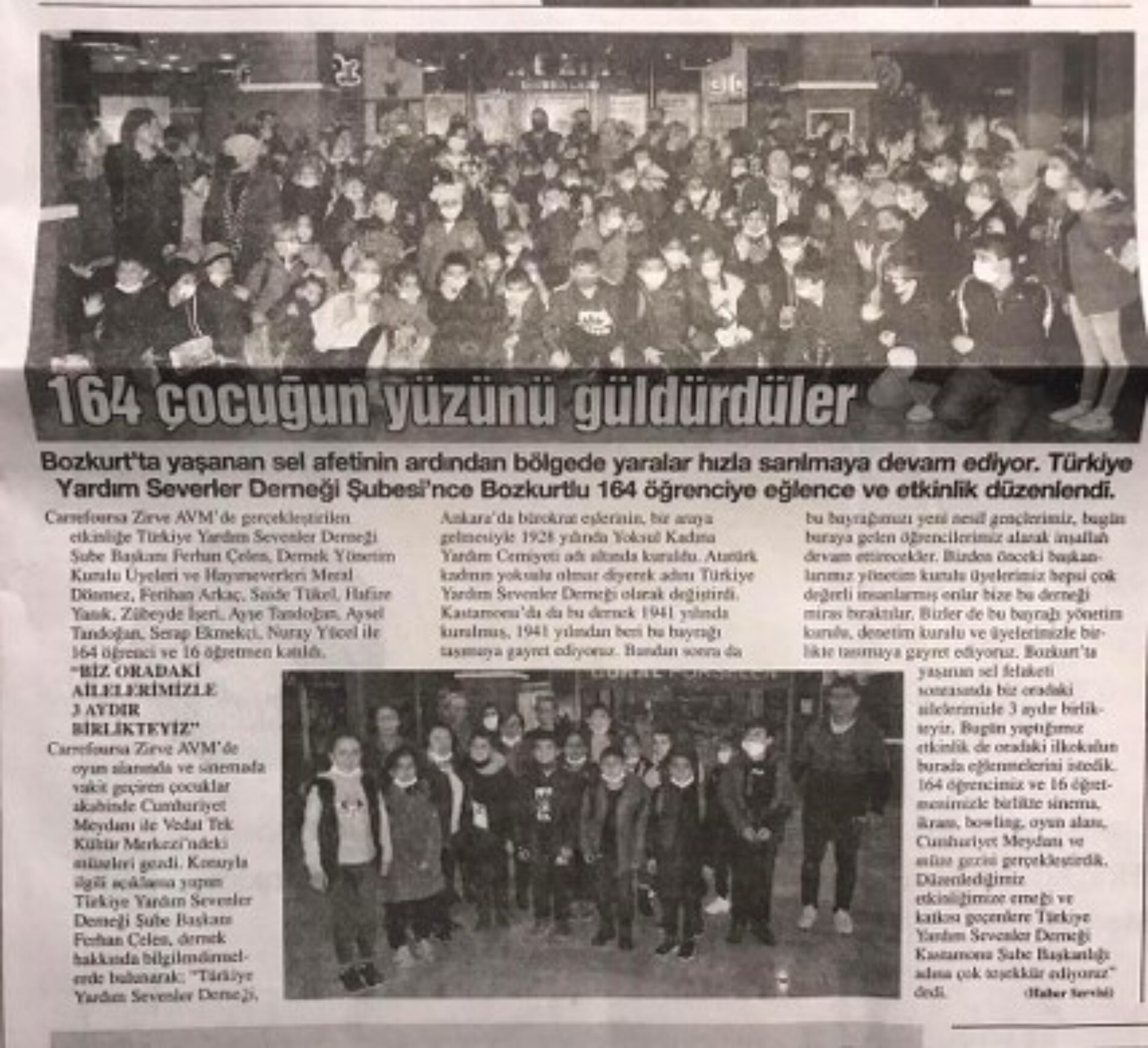 TYSD Kastamonu Şubemiz Çocuklarımız ile Vakit Geçirdiler