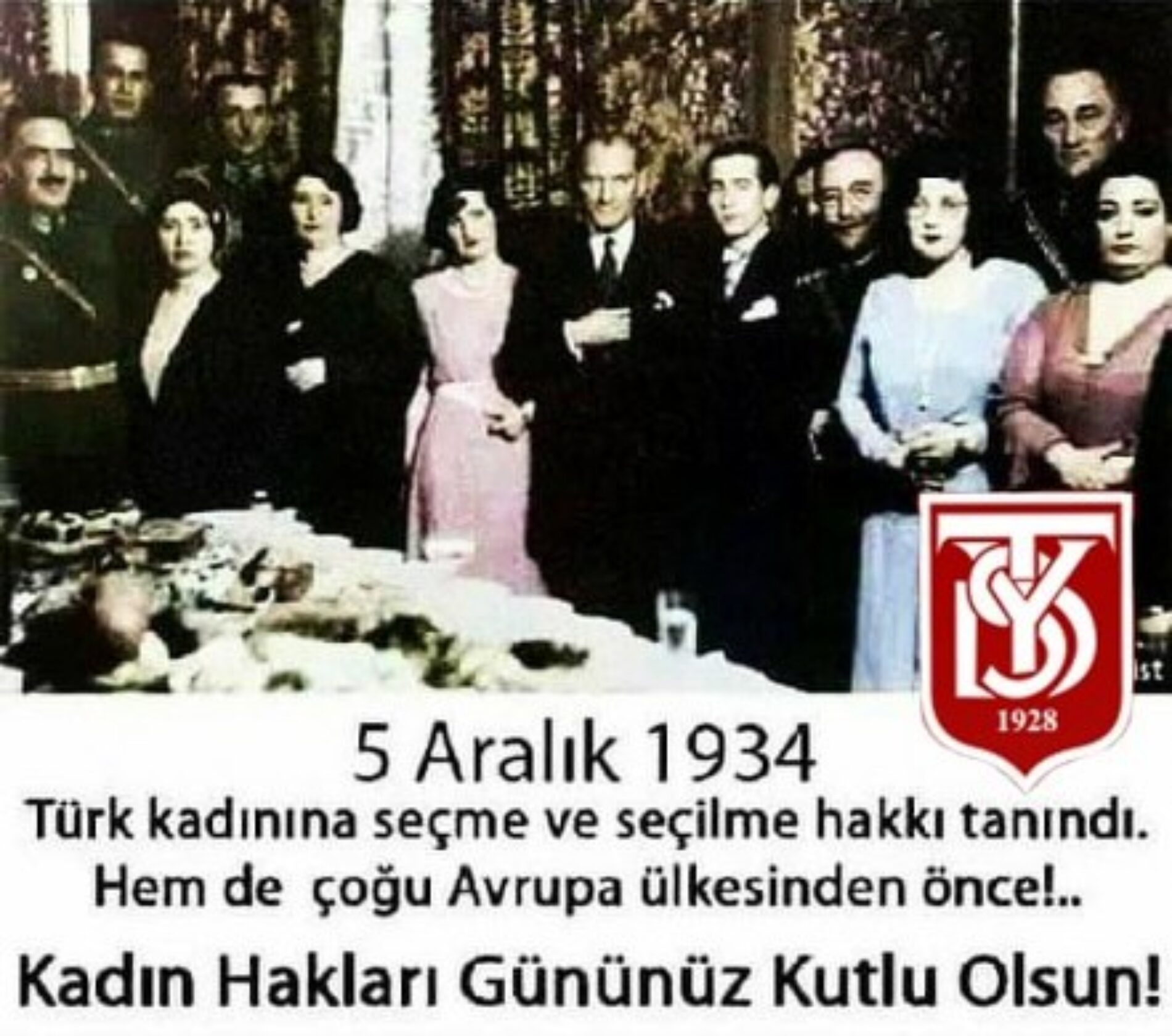 TYSD Genel Merkezi ve 132 Şubemiz 5 Aralık Kadın Hakları Gününü Kutlar