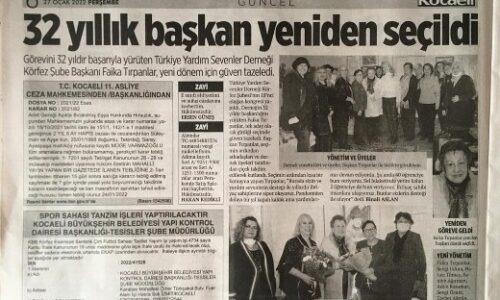 TYSD Körfez Şubemiz Olağan Genel Kurulunu Başarıyla Gerçekleştirmiştir