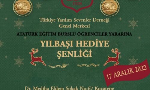 TYSD Genel Merkezimiz Atatürk Eğitim Burslu Öğrencilerimiz Yararına Yeni Yıla Hazırlıklara Başladı