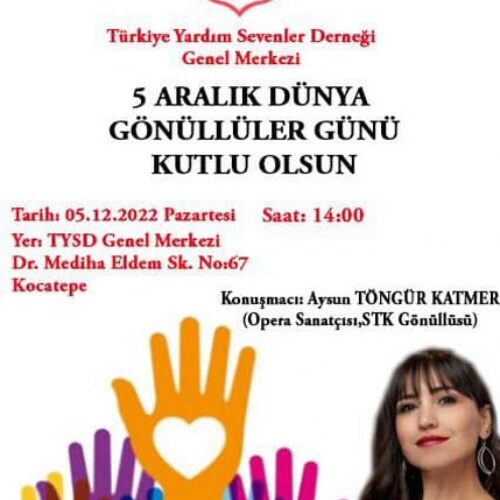 TYSD Genel Merkezimiz Dünya Gönüllüler Gününü Kutlamaktadır