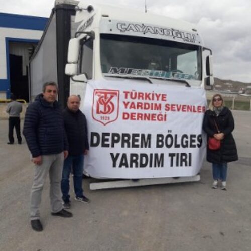 TYSD Genel Merkezi ve 130 Şubemiz Yardım Tırını Hatay’a Ulaştırmıştır