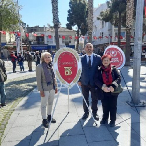 TYSD Dikili Şubemiz Atatürk’ün Dikili’ye Gelişinin 89. Yıl Dönümünü Kutlamışlardır