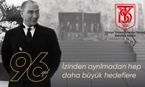 TYSD Bakırköy Şubemiz 96. Yılımızı Kutlamaktadır