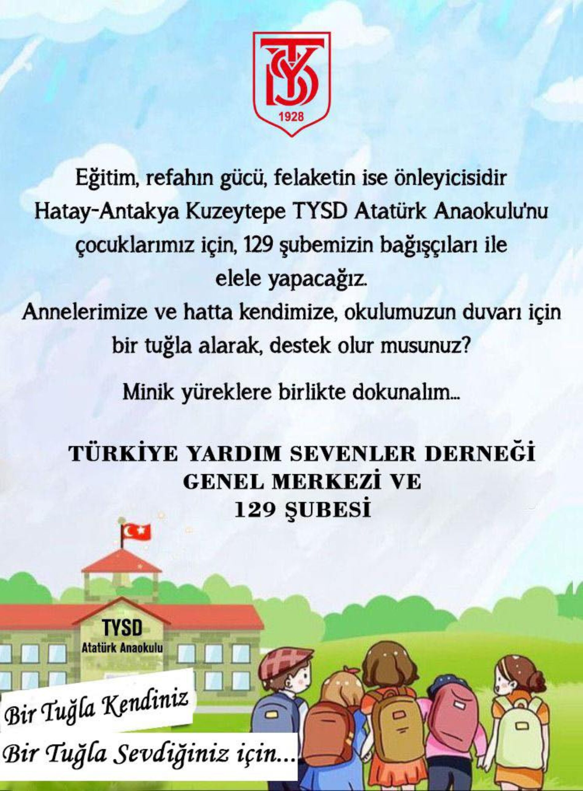 TYSD Genel Merkezi ve 129 Şubemiz Anaokulu Projesi