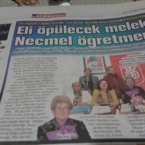 TYSD Düzce Şubemiz Yerel Basında Yer Almıştır