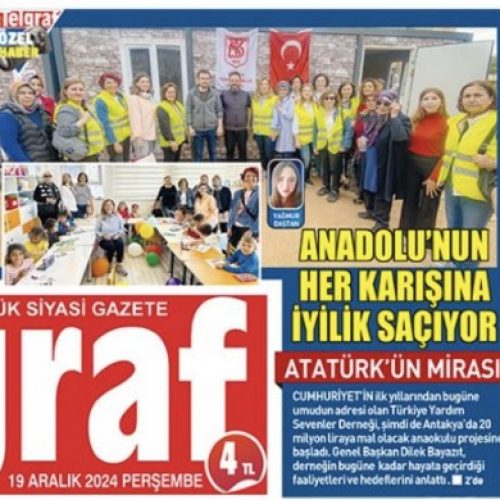 TYSD Genel Merkezi ve 128 Şubemiz Ege Telgraf Gazetesinde Yer Almıştır