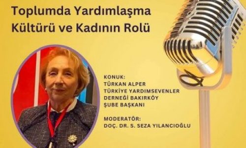 TYSD Bakırköy Şubemiz Toplumda Yardımlaşma Kültürü ve Kadının Rolü” konusuyla Kadına Nefes Instagram Sayfasının Konuğu Olacaktır