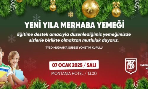 TYSD Mudanya Şubemizin Gerçekleştirmiş Olduğu Yeni Yıl Kutlaması
